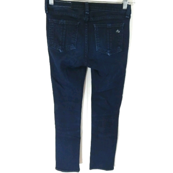 Rag & Bone Skinny Capri Coal Faded Black - Picture 2 of 4